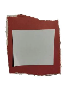Torn paper with blank space red paper on black background Stock Illustration