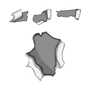Torn paper concept with empty space background Stock Illustration