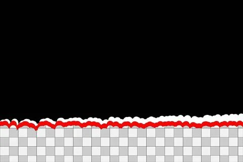 Torn Paper Design with Red and White Edges on a Gray Grid Background Stock Illustration