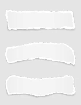 Torn paper edge for design with transparent space template vector illustratio Illustrazione stock