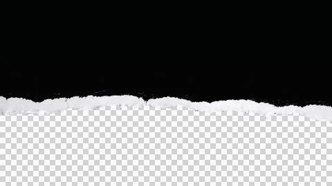 Torn Paper Edge Texture PNG with Transparent Background Stock Photos