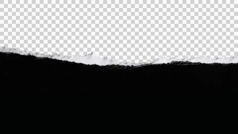 Torn Paper Edge Texture PNG with Transparent Background Stock Photos