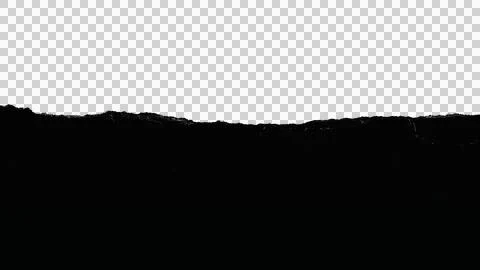 Torn Paper Edge Texture PNG with Transparent Background Stock Photos