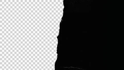 Torn Paper Edge Texture PNG with Transparent Background Stock Photos