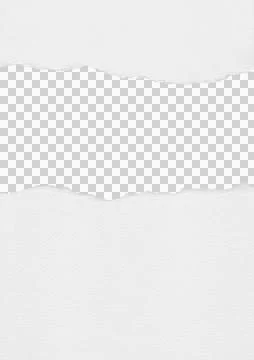 Torn paper edge with transparent background for design elements Stock Illustration
