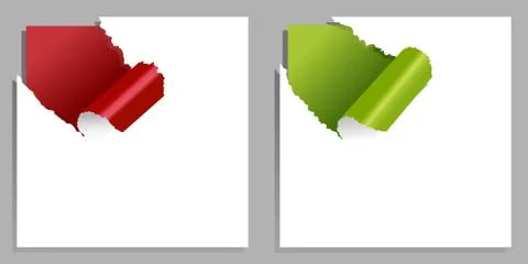 Torn paper with edges Stock Illustration
