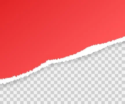 Torn paper edges, seamless horizontally. Vector stock illustration. Illustrazione stock