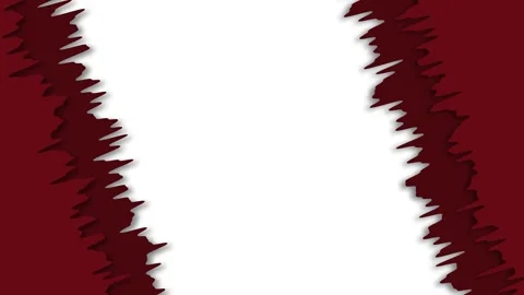 Torn Paper Effect with Maroon Edges Stock Footage 303185811