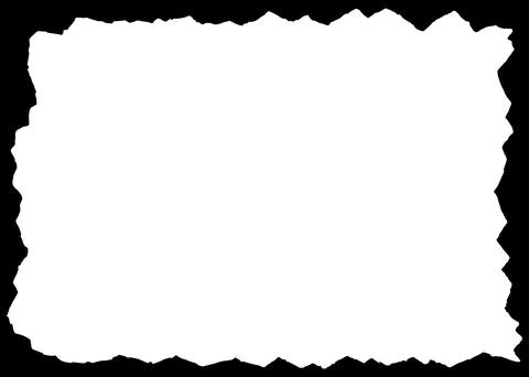 Torn Paper Frame, silhouette. Vector illustration Stock Illustration