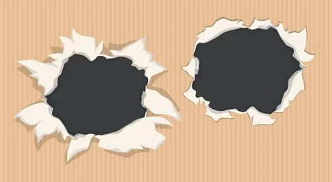 Torn Paper Frame Vector Illustration Stock-Illustration