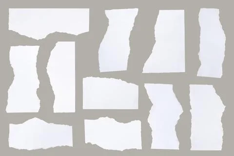 Torn paper is a handmade piece. Stock Photos