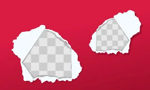 Torn Paper Hole Effect Creative Design Element Stock Illustration