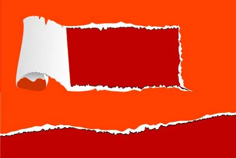 Torn paper with holes Stock Illustration