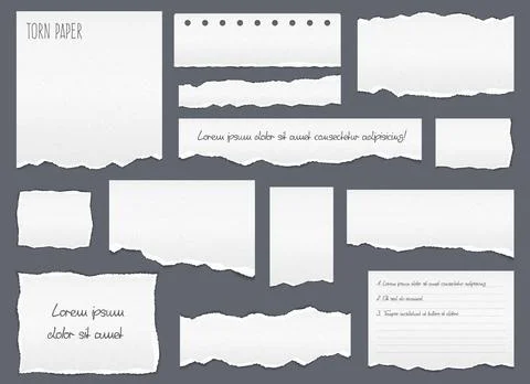 Torn Paper Stock Illustration