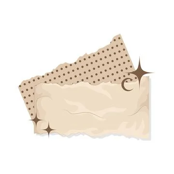 Torn Paper Illustration Illustrazione stock