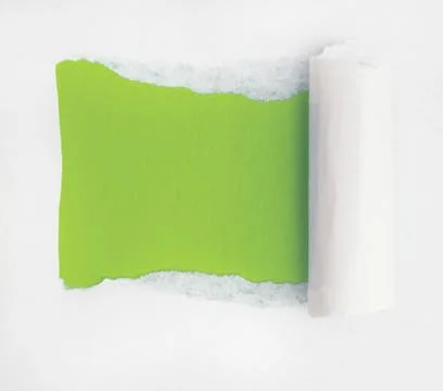 The torn paper with an opening for a text or image insert 스톡 사진