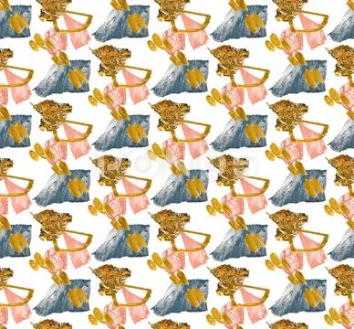Seamless Torn Paper Pattern With Torn Edges For A Dynamic Effect Stock