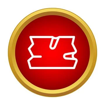 Torn paper piece icon indicating incomplete document イラスト素材