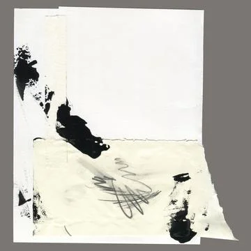 Torn paper pieces set of one piece. White shapes with jagged uneven edges Illustrazione stock