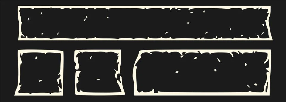 Torn paper pieces vector elements isolated Stock Illustration