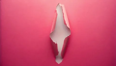 Torn paper with pink background Stock Footage 303630051