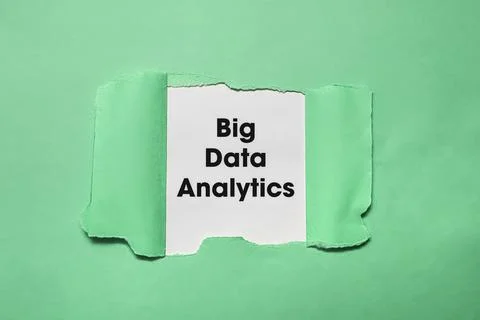Torn Paper Revealing Big Data Analytics Concept Stock Photos