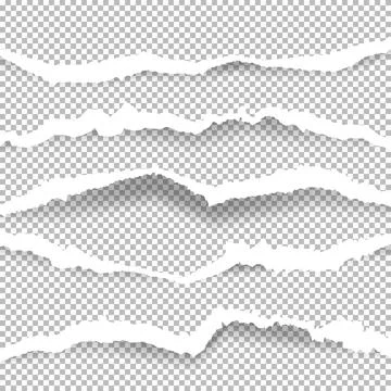 Torn paper with ripped edges Stock Illustration