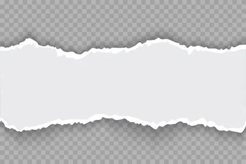 Torn paper with ripped edges realistic vector illustration Illustrazione stock