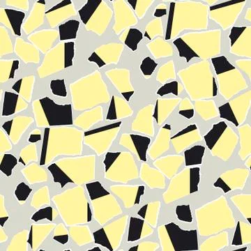 Torn paper scraps flat vector seamless pattern Stock Illustration