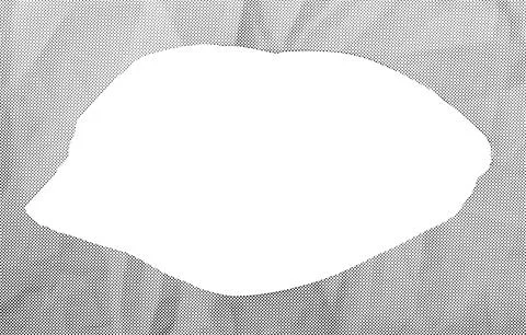 Torn paper shape on textured gray background. Irregular white cutout area Stock Photos