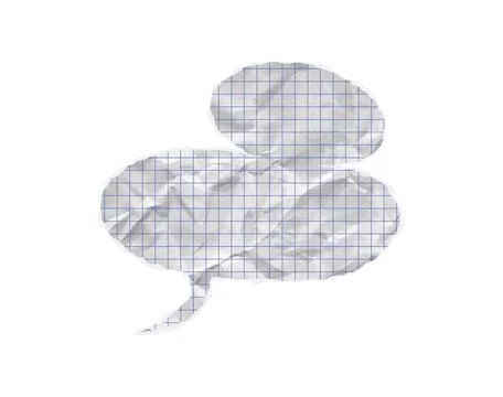Torn paper speech bubble vector ripped chat balloon. White empty double dialog Stock Illustration