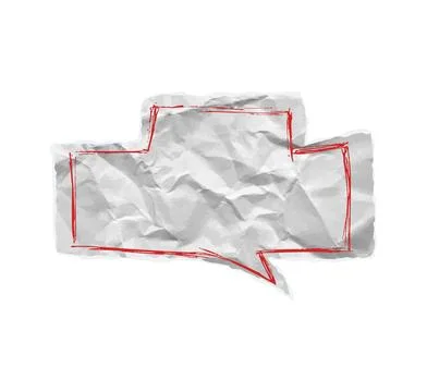 Torn paper speech bubble vector ripped chat balloon. Crumpled notebook teture, イラスト素材