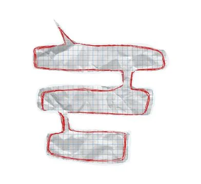 Torn paper speech triple vector ripped chat balloon. Crumpled notebook square Stock Illustration