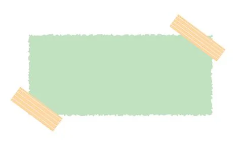 Torn paper sticky notes simple hand drawn flat style vector illustration, post Stock Illustration