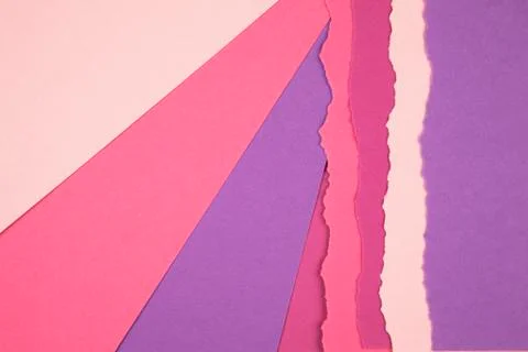 Torn paper strip borders. Stock Photos