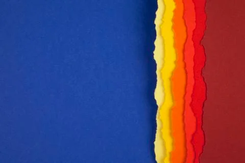Torn paper strip borders. Stock Photos