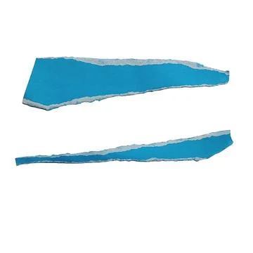 Torn Paper Strips With Rough Edges Against Black Background Stock Illustration