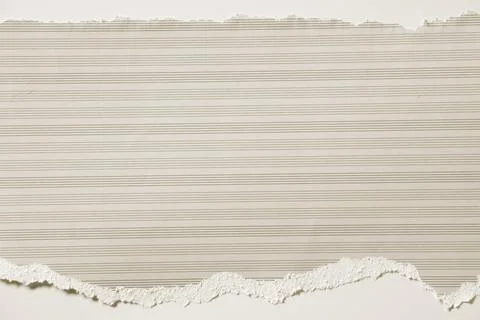 Torn Paper Texture Background with Fine Horizontal Lines Stock Photos