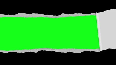 Torn paper texture background with green screen. Stock Footage 315325583