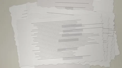 Torn paper texture background. Stacked torn paper sheets with abstract line Stock Footage 341547788