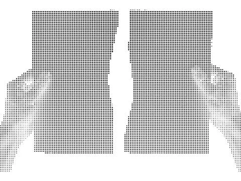 Torn paper texture effect created with dense black halftone dots representi.. Stock Illustration