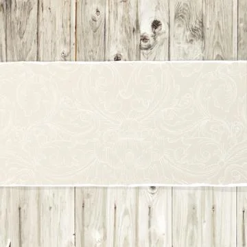 Torn paper on wooden texture 库存插图
