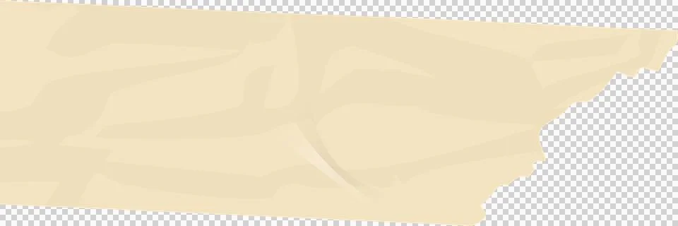 Torn parchment banner is floating in flat design, with crease shading on Ilustração Stock
