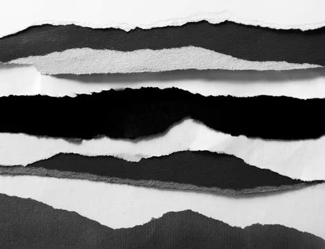 Torn pieces of paper Illustrazione stock