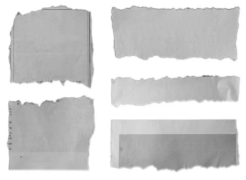 Torn pieces of paper Stock Photos