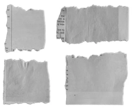 Torn pieces of paper Stock Photos