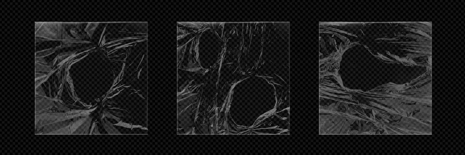 Torn plastic vinyl texture for cd album wrap bag Stock Illustration