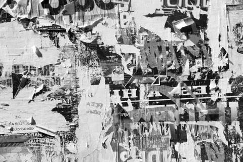 Torn poster texture Stock Photos