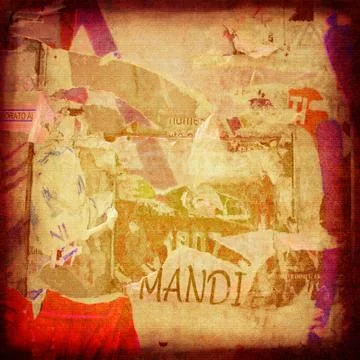 Torn posters background Stock Illustration