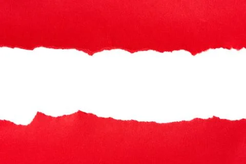 Torn red paper Stock Photos